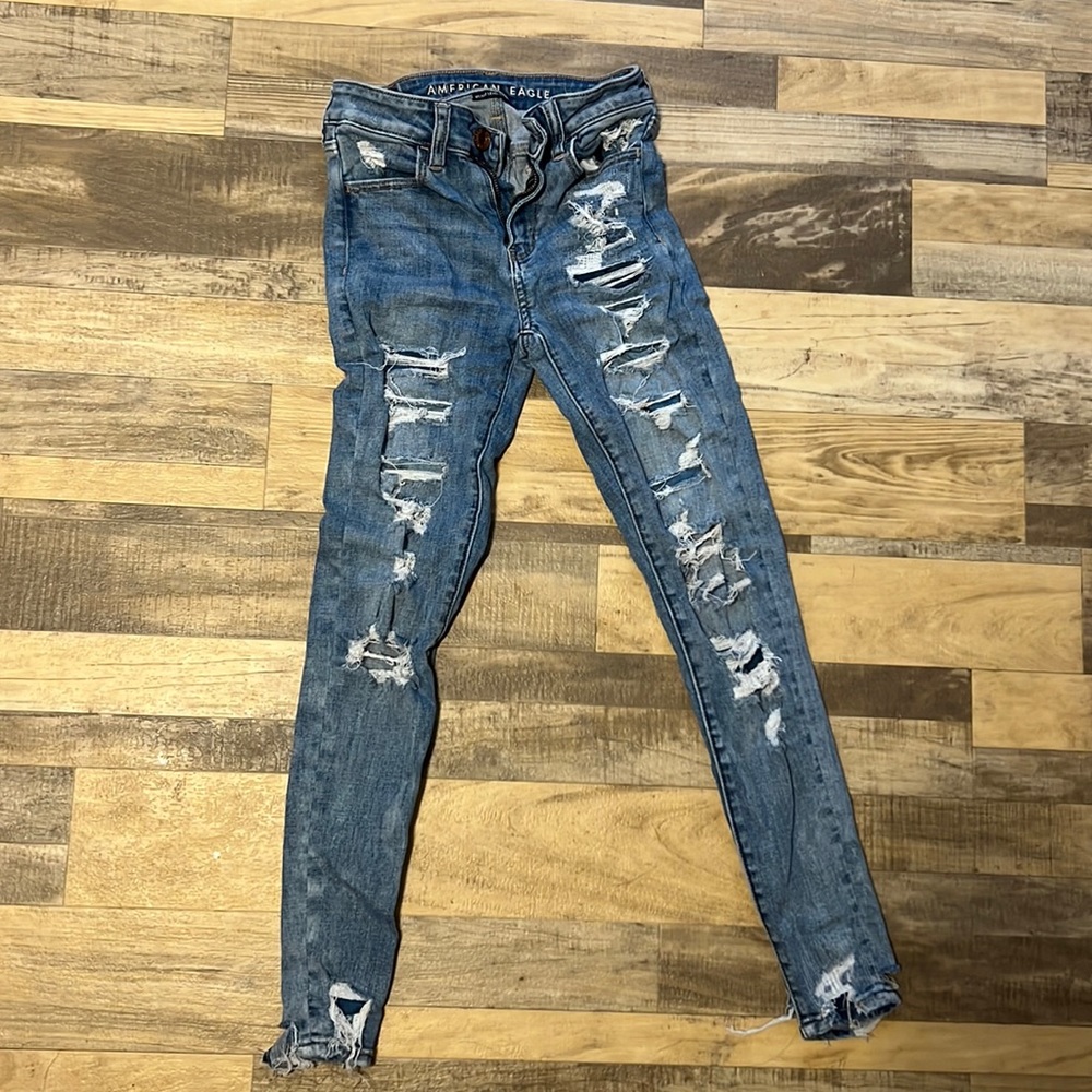 American Eagle Ripped Skinny Jeans